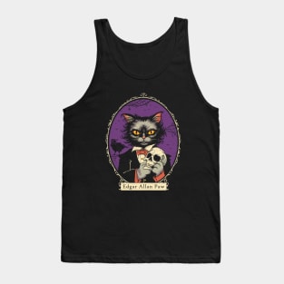 Edgar Allan Paw Tank Top